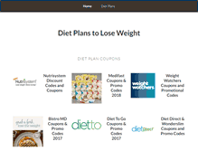 Tablet Screenshot of dietplanstolose.com